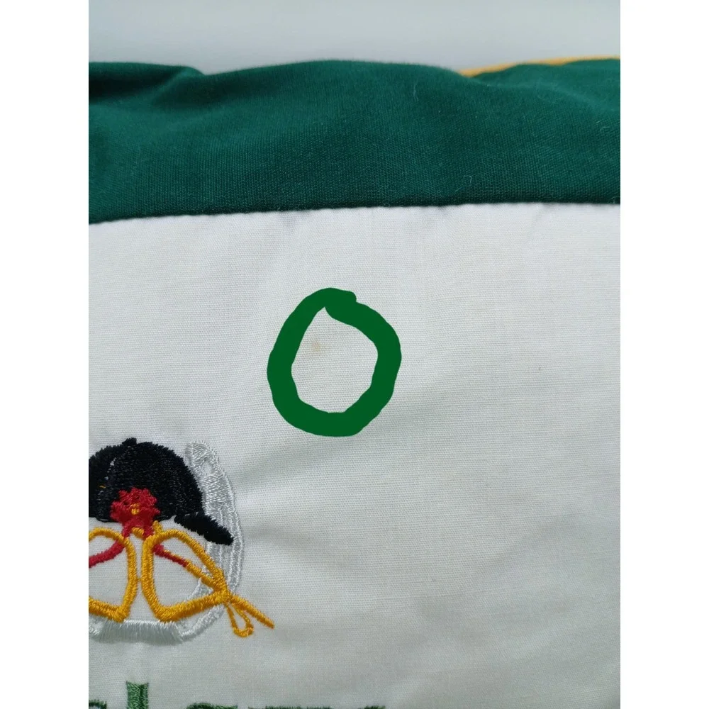 HORSE‎ LOVERS ARE STABLE PEOPLE Embroidered Rectangle Pillow w/ Yellow Piping